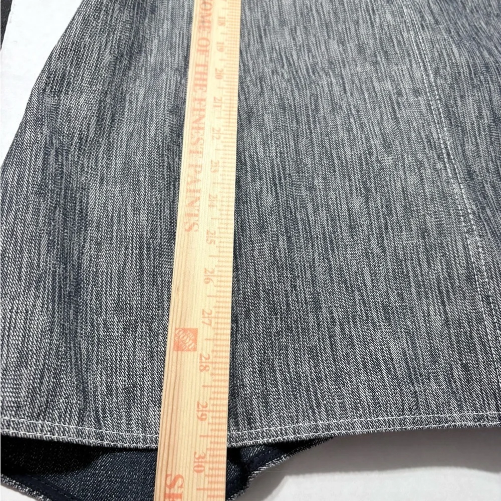 Derek‎ Lam Textured Denim Slubby Weave of White & Blue Trumpet Back Detail. USA